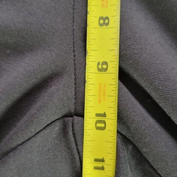 Melissa Paige Ponte Pants Size PM Double Lace Up Detail Pull On Black 29X29 - Picture 10 of 12